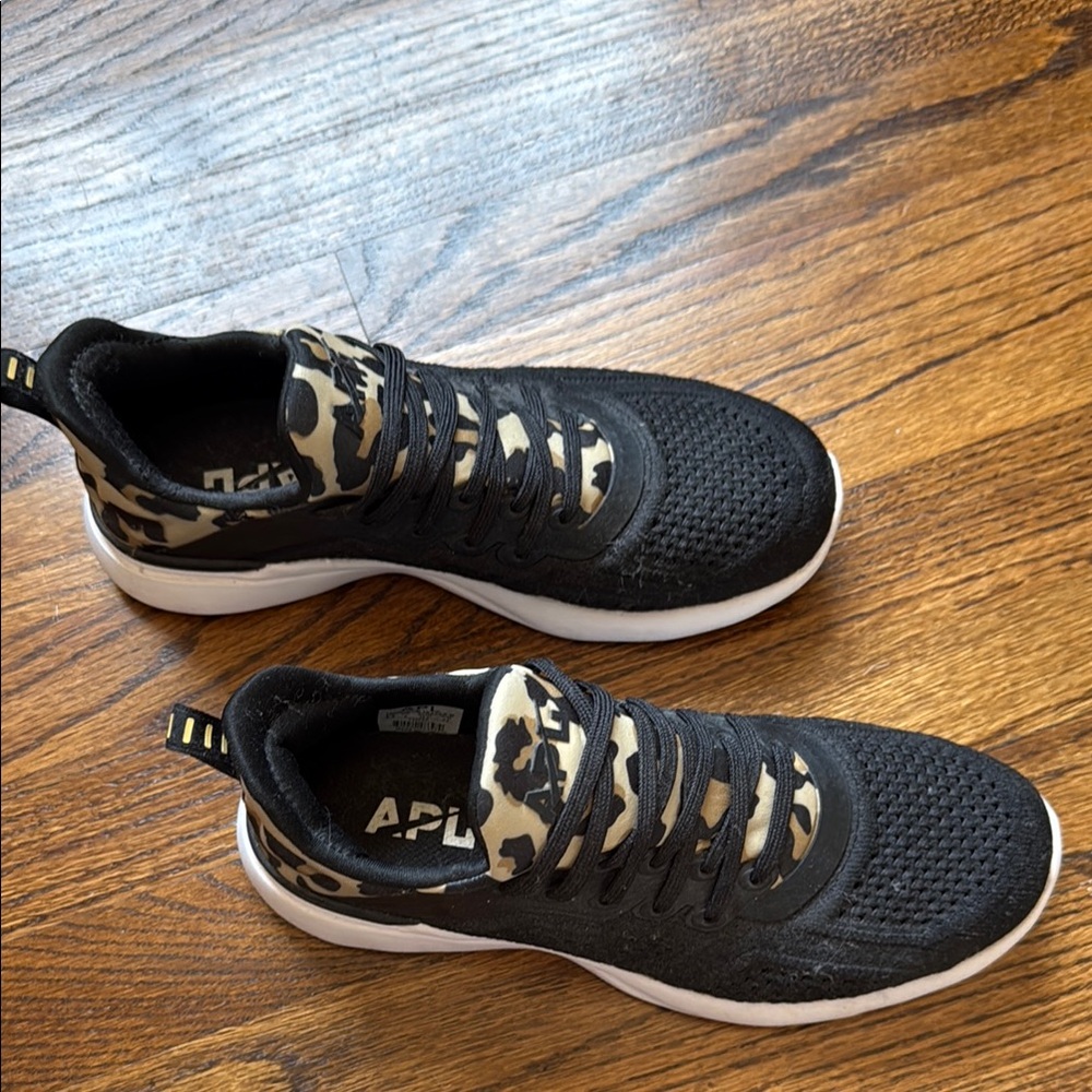 APL Black and Tan Athletic Shoes with Cushioned Sole